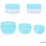 Travel Bottle Set - Refillable - TSA/Airline Approved - 12 Bottles and Jars - 3 Tools (Pipette, Funnel and Mini Spatula) - for Downsized Portions of Your Favorite Cosmetics, Lotions and Creams