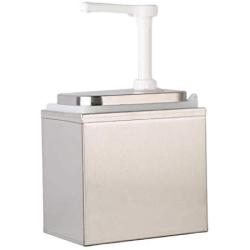 Serenable Sauce Pump Dispenser 1L/2L Oil Vinegar Ketchup Container for Restaurant - as described, 2L B