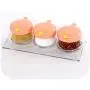 Creative New Storage Seasoning Boxes Spice Jar Bottle With Handle And Spoon Kitchen Storage Container Herb Spice Tools Set,3Pcs Set Pink