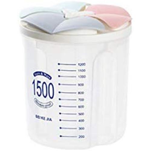 Ecurson Multi-Grain Storage Box,Transparent Plastic Storage Box,Food Storage Airtight Container,Dry Dried Food Storage Container Box,Cereal & Dry Food Storage Container,Leak Proof (B)