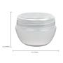 Beauticom 48 Pieces 20G/20ML White Frosted Container Jars with Inner Liner for Homemade Moisturizers, Lotions, Skin Care Products - BPA Free