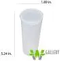 W Gallery 10 Clear 60 Dram Pop Top - Airtight Smell Proof Containers - Plastic Medical Grade Prescription Bottles for Pills Herbs Flowers Supplements, Bulk Pack, Not Glass Jars