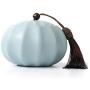 Handmade Porcelain Antique Tea Candies Ceramic Sealed Jar Kung Fu Tea Ceremony Accessories Antique Storage Containers,A