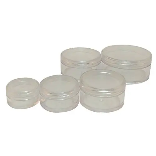 Transparente leere Kunststoff-Aufbewahrungsboxen aus Taiwan, 5 Größen (1 Set)