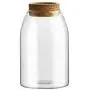 BESTONZON 800ML Transparent Glass Jars Glass Sealed Storage Cans Container Food Grains Container with Cork (Button Shape Cork, M) BESTONZON 800ML Transparent Glass Jars Glass Sealed Storage Cans Container Food Grains Container with Cork (Button Shape Cork, M)