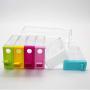 Spice Jar Seasoning Box 6Pcs/Set Kitchen Spice Storage Bottle Jars Transparent Salt Pepper Cumin Powder Box Tools Drop ship,one size