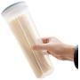 Polytree Food Container Storage, Pasta Storage Jars Box Multifunction Spaghetti Containers Noodle Tub Dispenser Snacks Organizer With Lids Light Green