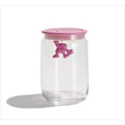 Gianni Storage Jar with Lid by Mattia Di Rosa Size: Large, Color: Pink