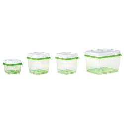 Rubbermaid 2041779 FreshWorks Produce Saver Food Storage Containers, 4 Piece Set