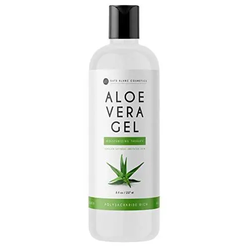 Aloe Vera Gel for Moisturizing Skin & Hair by Kate Blanc Cosmetics. Made from Freshly Cut Organic Pure Aloe Plant. 8oz. (Original) Aloe Vera Gel for Moisturizing Skin & Hair by Kate Blanc Cosmetics. Made from Freshly Cut Organic Pure Aloe Plant. 8oz. (Original)