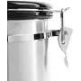 Lawei 16 FL OZ Airtight Coffee Canister - Stainless Steel Coffee Storage Jar with co2 Valve and Scoop, Coffee Jar for Whole/Ground Coffee Bean Lawei 16 FL OZ Airtight Coffee Canister - Stainless Steel Coffee Storage Jar with co2 Valve and Scoop, Coffee Jar for Whole/Ground Coffee Bean