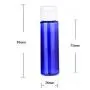 12 Stück 30 ml / 1 oz Leere Plastikblaue Flip-Kappe-Flasche Becherbehälter für Toner Reise Kosmetik Lotion Make-up Cremes Proben Dosierflasche für Shampoos Gele Emulsionen