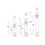 12PCS Clear Empty Portable Refill Airless Vacuum Pump Bottles Cosmetic Make-up Cream Lotion Sample Travel Packing Toiletries Liquid Storage Container Vial Jars for Emulsion Face Cream Shower Gel