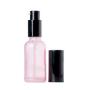 2PCS 1oz 30ML BPA Free Pink Glass Empty Portable Pump Lotion Bottles Press Jars Pot Container For Makeup Skin Care Foundations Cosmetic Serums Cream Liquid Essential Oils