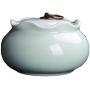 ETERLY Moisture-Proof Tea Caddy,Exquisite Ceramic Tea tin Tea Storage Jars for Spices Candy Coffee Cookie Nuts-B 13x9cm(5x4inch) (Color : A, Size : 13x9cm(5x4inch))