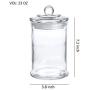 23 Ounce Glass Apothecary Jars D3.5&quotXH7" Bathroom Storage Organizer Canisters Set of 3