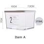 Plastic Sealed Kitchen Storage Box Transparent Food Cans Grain Dried Fruit Jar Cookie Tank Organizer Tools Nordic Painted Design Itme A