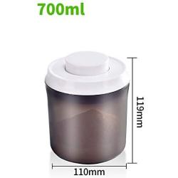 Tree House Food Storage Canisters, Sealed jar Lids Brown Milk Powder can Herbs Pot-A