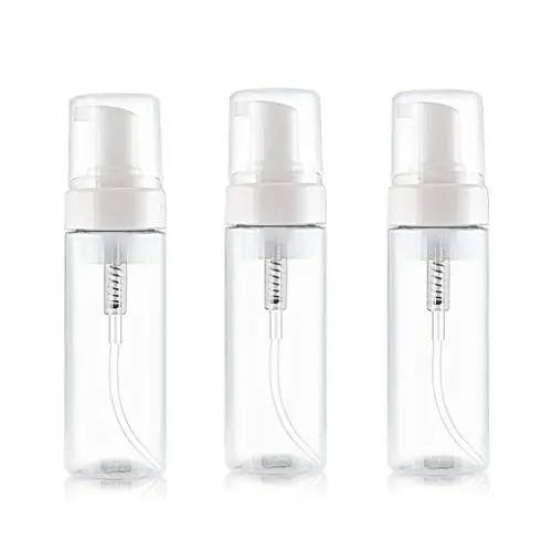 XINGZI 3Pcs 100ML 3.4oz Clear Plastic Foamer Bottle Foaming Dispenser Pump Bottles Travel Liquid Foaming Containers Vial Dispenser Jar Pot For Cosmetic Facial Cleanser Shampoo Hand Shower Gel XINGZI 3Pcs 100ML 3.4oz Clear Plastic Foamer Bottle Foaming Dispenser Pump Bottles Travel Liquid Foaming Containers Vial Dispenser Jar Pot For Cosmetic Facial Cleanser Shampoo Hand Shower Gel