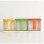 Bouteille Organisateur de Condiments 3 Couleurs Superposables en Plastique pour Épices Mini/Petites Saveurs Bouteille Organisateur de Condiments 3 Couleurs Superposables en Plastique pour Épices Mini/Petites Saveurs