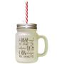 Brown Be Brave Enough Travel Unknown Path Know Capable Of Frosted Glass Mason Jar With Straw