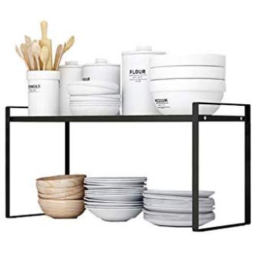 Kitchen Organization Metal Spice Rack Under Sink Holder Jars Shelf Countertop Seasoning Storage Freestanding Display For Cabinet Bathroom Pantry Cupboard (Size : 50.7x20.5x24cm)