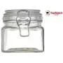 Glasbehälter mit Deckel – 2er Pack / Versiegelte Behälter – Bewahren Sie Ihre Inhalte frisch durch diesen Metallverschlussbehälter – Glasaufbewahrungsbehälter mit Deckel – Luftdichte Versiegelung