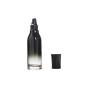 1PCS 120ml/4oz Square Black Gradient Glass Pump Press Bottle Lotion Dispenser Travel Cosmetic Storage Containers Jar Pot with Black Pump Head for Emulsion Essence Serum