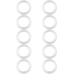 1.5" Silicone Sealing Gasket Ring Washer(10pcs/Set),Sanitary Clamp Ferrule,Suitable for The Stainless Steel Piping System in Dairy,Food,Beer, Beverage