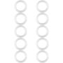 Silicone Gaskets Seals Rings, 40 Pcs/set 1.5 Inch Sanitary Clamp Ferrule Silicone Sealing Gasket Ring Washer for Fermenting Mason Jar Drink
