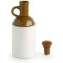 ExclusiveLane The Old Fashioned Hand Glazed Studio Pottery Ceramic Oil Bottle (1000 ML) (Handmade and Handcrafted In India)-Food Storage Containers and Jars with Lid Decorative Jars