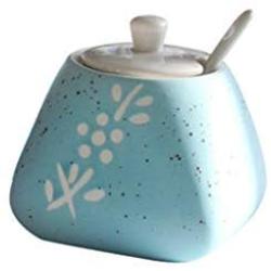 The taste of home Ceramic seasoning jar set kitchen seasoning jar home seasoning bottle storage box combination salt tank seasoning box