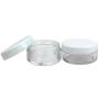 (Quantity: 20 Pieces) Beauticom 10G/10ML Round Clear Jars with White Lids for Small Jewelry, Holding/Mixing Paints, Art Accessories and Other Craft Supplies - BPA Free