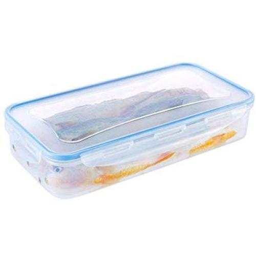 Kitchen Food Storage Jar Airtight Food Storage Kitchen Glass Jar Moisture-Proof Home Multi-Purpose Jam Bottle Cruet Plastic Crisper Storage Box Lunch Box (Color : Blue)