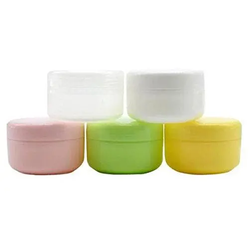 6PCS 100ml 3.5oz Empty Plastic Face Cream Eye Shadow Jar Container Pot Lip Balm Lotion Sample Cosmetic Jars Bottle Case Holder With Inner Pad For Storage Make Up (Yellow) 6PCS 100ml 3.5oz Empty Plastic Face Cream Eye Shadow Jar Container Pot Lip Balm Lotion Sample Cosmetic Jars Bottle Case Holder With Inner Pad For Storage Make Up (Yellow)