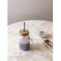 Mason Jar Mug Set with Bamboo Lid + Stainless Steel Straws