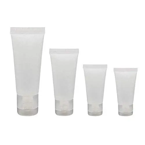 20 PIÈCES Bouteilles Transparentes Réutilisables Remplissables en Plastique pour Échantillons de Cosmétiques, Pots de Maquillage, Contenants de Voyage pour Baumes à Lèvres, Gloss, Shampoing, Gel Douche, Lotion Corporelle (100ml)