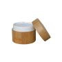 TOPWEL 15ml/30ml/50ml/100ml Environmental Bamboo Empty Refillable Cosmetic Cream Jar Storage Bottle Container Bottle (100ML)