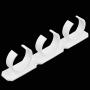 LIShuai 4 Sets Kitchen Clip Spice Gripper Jar Rack Storage Holder Wall Cabinet Door (White,One Size)