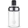 Wenje Glass Seasoning Bottle Salt Storage Box Spice Jar Kitchen Supplies with Spoon