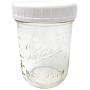 Ball Pint Mason Jars with Storage Lids and Jar Opener - Bundle Pack of 4 16 oz Wide Mouth Jars, 4 Storage Caps, and 1 Spirit Quest Supplies Large Jar Opener