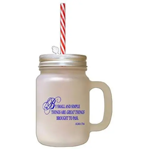 Royal Blue By Small Simple Things Great Things Brought Pass Frosted Glass Mason Jar With Straw Royal Blue By Small Simple Things Great Things Brought Pass Frosted Glass Mason Jar With Straw