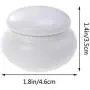 BESTONZON Mini Ceramics Cream Rouge Storage Tank Portable Travel Makeup Sealed Bottle White BESTONZON Mini Ceramics Cream Rouge Storage Tank Portable Travel Makeup Sealed Bottle White