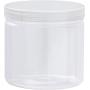 Slime Jars With Lids - Plastic Storage Jars - 8-Pack Slime Jars with Screw-on Lids, Refillable Round Containers Organizer for Craft Item, Small Part, Cosmetic, Body Scrub, Accessory, Food, 12 OZ
