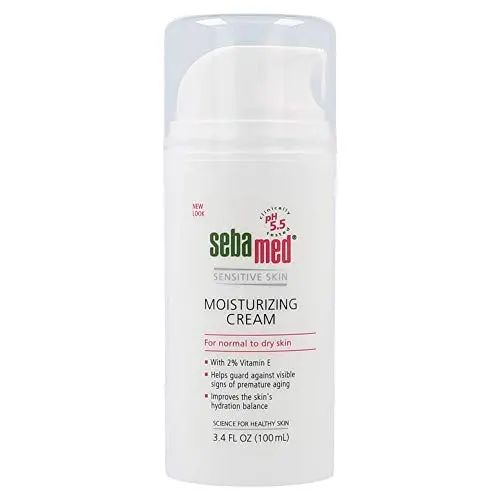 Sebamed Moisturizing Face Cream with Pump Includes Vitamin E for Sensitive Skin 3.4 Fluid Ounces (100 Milliliters) Long Lasting Hydration with Vitamin E Dermatologist Recommended Sebamed Moisturizing Face Cream with Pump Includes Vitamin E for Sensitive Skin 3.4 Fluid Ounces (100 Milliliters) Long Lasting Hydration with Vitamin E Dermatologist Recommended