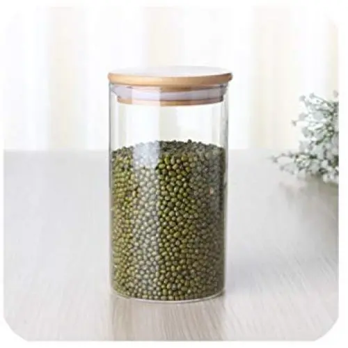 Multipurpose Bamboo Lid Glass Airtight Canister Storage Bottles Jars Grains Tea Leaf Coffee Beans Candy Food Jar,650Ml Multipurpose Bamboo Lid Glass Airtight Canister Storage Bottles Jars Grains Tea Leaf Coffee Beans Candy Food Jar,650Ml