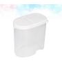 UPKOCH Clear Plastic Airtight Food Storage Container Canister for Snacks Spice Grain Cereals M
