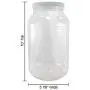 Pinnacle Mercantile Crystal Clear PET Plastic Jars Containers with Screw on Lids 1 gallon Set of 2 Wide Mouth