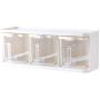 Seasoning Box Spice Rack 3 Grids Spoon Kitchen With Lid Container Seasoning Box Herb Spices Storage Condiment Jar Cooking With Handle Desktop