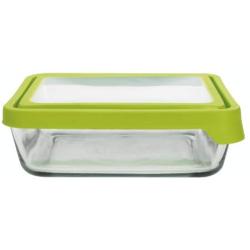 Anchor Hocking TrueSeal Glass Food Storage Containers with Lids, Green, 11 Cup (Set of 2)